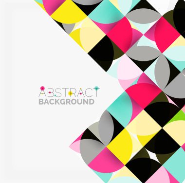 Modern geometrik arka plan daire