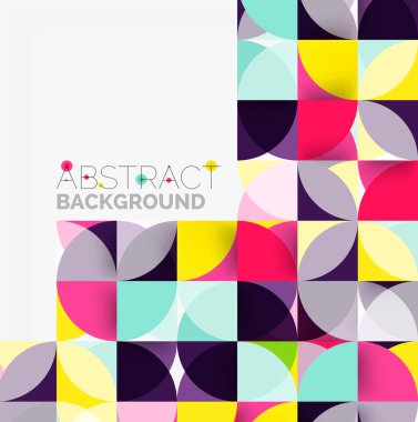 Modern geometrik arka plan daire