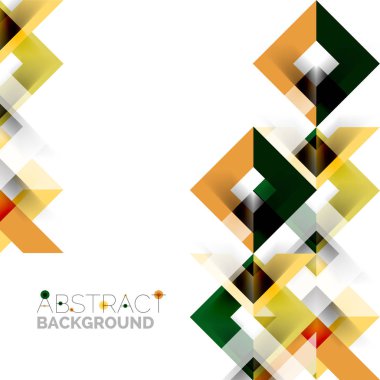 Beyaz Modern kare geometrik desen tasarım