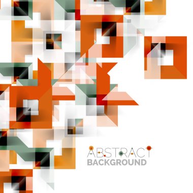 Beyaz Modern kare geometrik desen tasarım