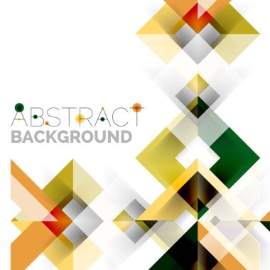 Beyaz Modern kare geometrik desen tasarım