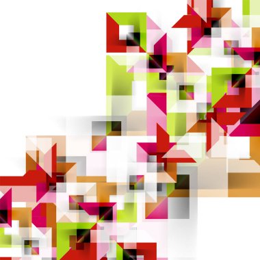 Beyaz Modern kare geometrik desen tasarım