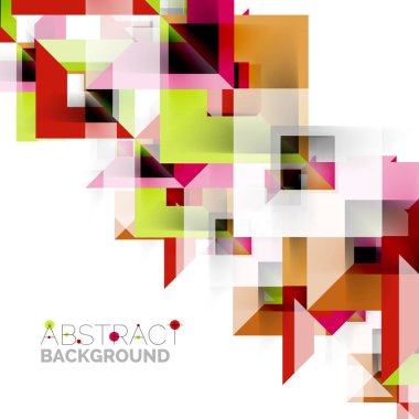 Beyaz Modern kare geometrik desen tasarım