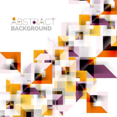 Beyaz Modern kare geometrik desen tasarım