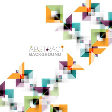 Beyaz Modern kare geometrik desen tasarım