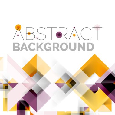 Beyaz Modern kare geometrik desen tasarım