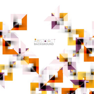 Beyaz Modern kare geometrik desen tasarım