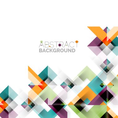 Beyaz Modern kare geometrik desen tasarım