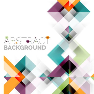 Beyaz Modern kare geometrik desen tasarım