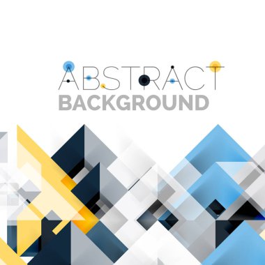 Beyaz Modern kare geometrik desen tasarım