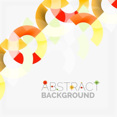 Modern geometrik desen tasarım gri arka plan üzerinde renkli halkalar