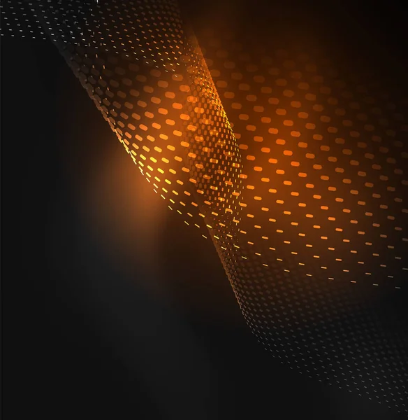 Tasarım şablonu parlayan parçacıkları dalga