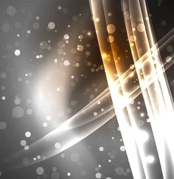 Enerji hatları, karanlıkta parlayan dalgalar vektör arka plan