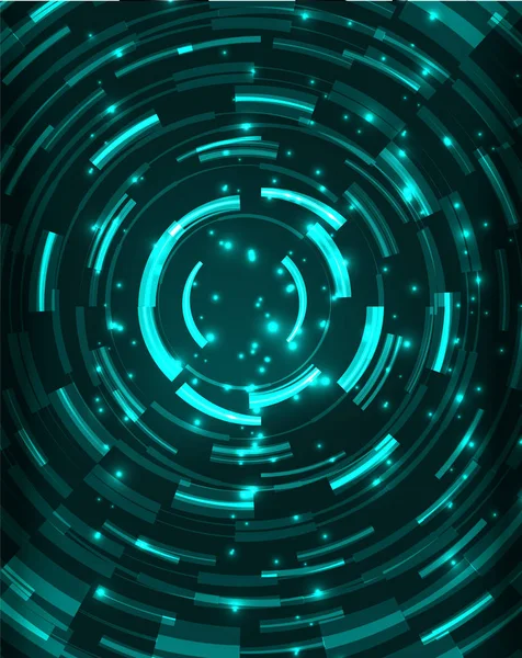 Neon Çemberleri Soyut Arkaplan