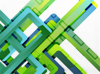 Dikdörtgen tüp elemanları, vektör arka plan