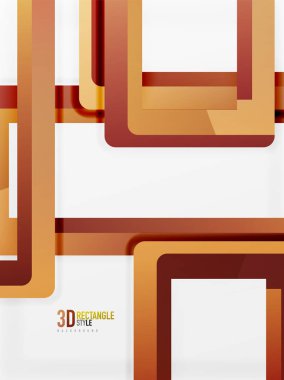 Dikdörtgen tüp elemanları, vektör arka plan