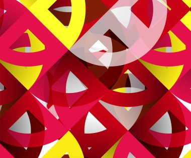 Kağıt daire kesim, mozaik mix geometrik desen tasarım