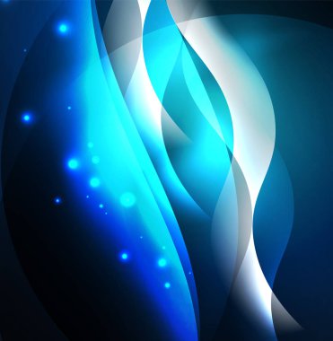 Neon ışıklı dalgalar