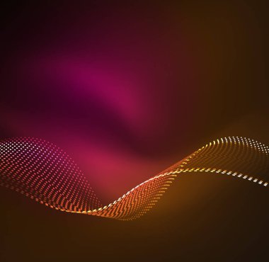 Vektör dalga parçacıklar arka plan