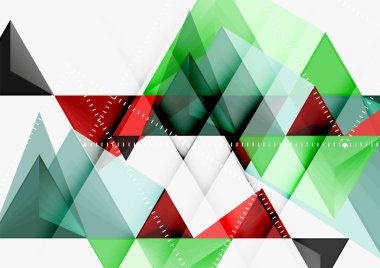 Üçgen düşük Poli vektör a4 boyutu geometrik soyut şablonu