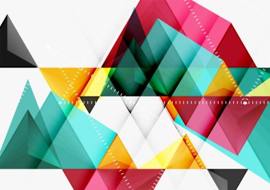 Üçgen düşük Poli vektör a4 boyutu geometrik soyut şablonu