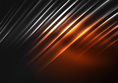 parlayan futuristik çizgiler