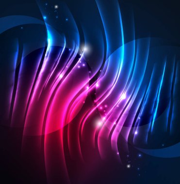 parlayan futuristik çizgiler