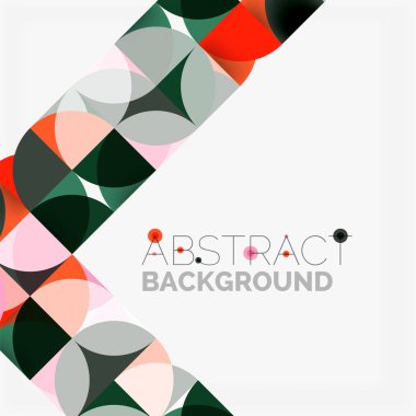 Modern geometrik arka plan daire