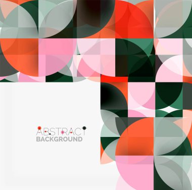 Modern geometrik arka plan daire