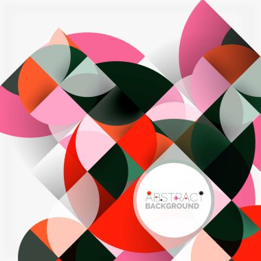 Modern geometrik arka plan daire