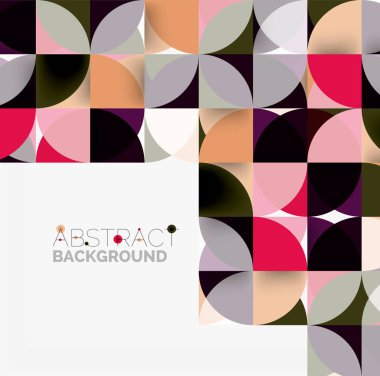 Modern geometrik arka plan daire