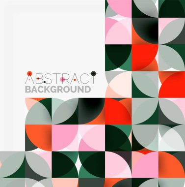 Modern geometrik arka plan daire