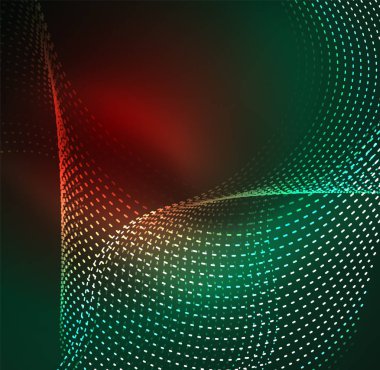 Vektör dalga parçacıklar arka plan