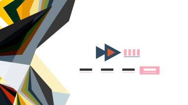 Modern üçgen sunu şablonu