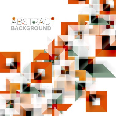 Beyaz Modern kare geometrik desen tasarım