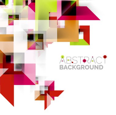 Beyaz Modern kare geometrik desen tasarım