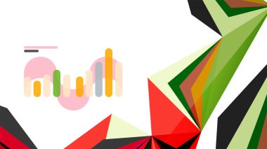 Modern üçgen sunu şablonu