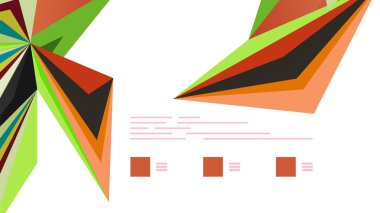 Modern üçgen sunu şablonu