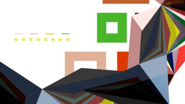 Modern üçgen sunu şablonu