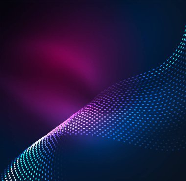 Vektör dalga parçacıklar arka plan