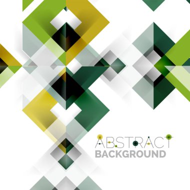 Beyaz Modern kare geometrik desen tasarım