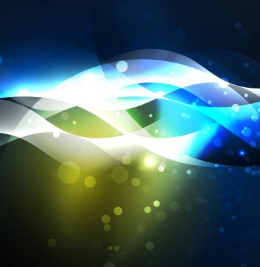 Neon ışıklı dalgalar