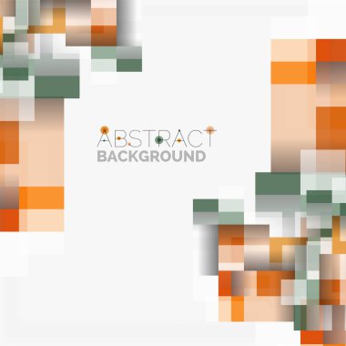 Soyut engeller şablon tasarım arka plan, beyaz, basit geometrik şekiller düz çizgiler ve dikdörtgenler