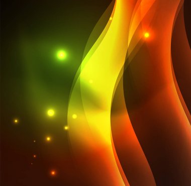 Neon ışıklı dalgalar