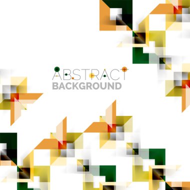 Beyaz Modern kare geometrik desen tasarım