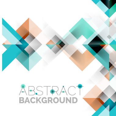 Beyaz Modern kare geometrik desen tasarım