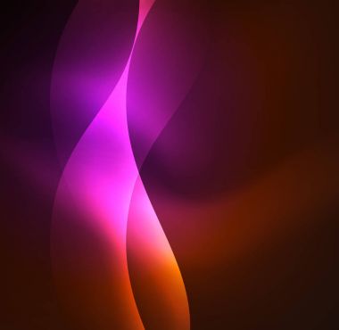 Neon ışıklı dalgalar