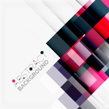 Soyut engeller şablon tasarım arka plan, beyaz, basit geometrik şekiller düz çizgiler ve dikdörtgenler