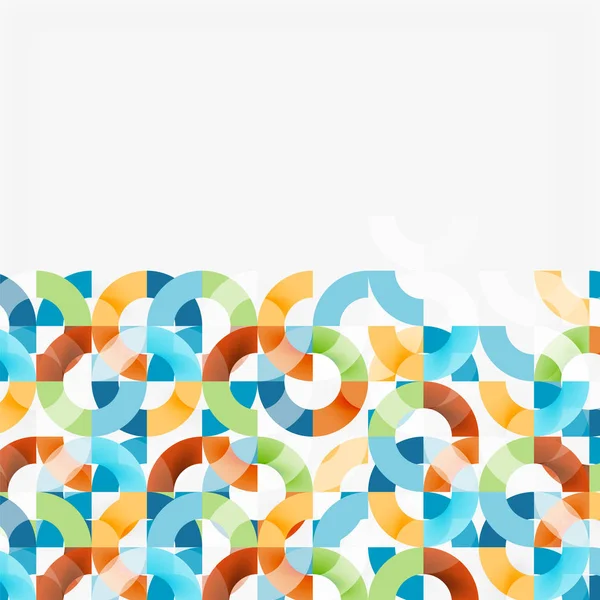 Modern geometrik desen tasarım gri arka plan üzerinde renkli halkalar