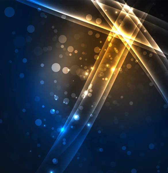 Enerji hatları, karanlıkta parlayan dalgalar vektör arka plan